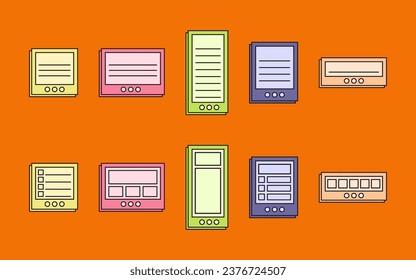 Collection of UI Window Frame Notes