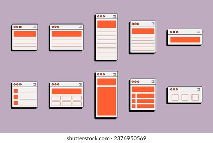 Collection of UI Window Frame Notes