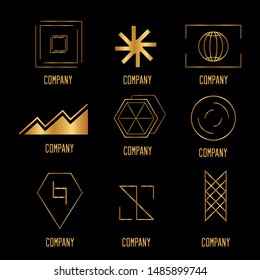 Collection of unique company logos