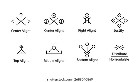 Collection of unique geometric symbols and abstract icons for branding and design projects vector