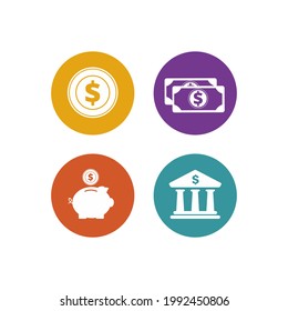 colección de iconos únicos o diseños planos que pueden utilizarse para las necesidades de un sitio web o empresa