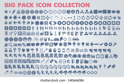 Collection of universal icons for web and mobile, vector