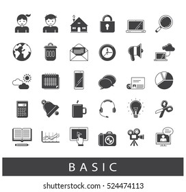 Colección de iconos universales. Iconos para aplicaciones web y móviles. 