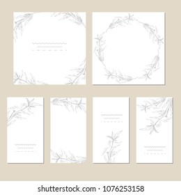 Collection of universal trendy cards.Hand Drawn textures. Modern and stylish graphic abstract design poster, cover, card ,invitation,brochure,flyer design,illustration for your design.