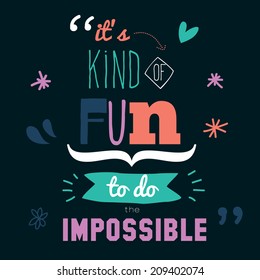 Collection of unusual inspirational and motivational quotes posters. Stylish typographic poster design in cute style. Template for your print design. Vector illustration can be used like post card.