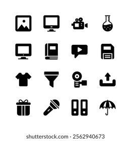 Collection of user interface and web icons, ready for premium use