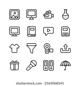 Collection of user interface and web icons, ready for premium use