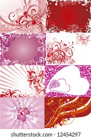 collection of valentine backgrounds