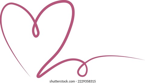 Collection of Valentine's Day Heart elements for template design elements