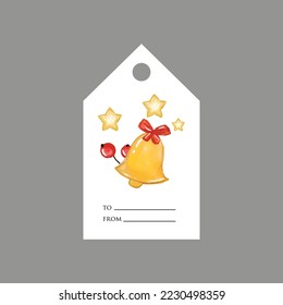 Collection of variation Christmas and New Year cute ready-to-use gift tags