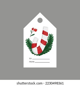 Collection of variation Christmas and New Year cute ready-to-use gift tags