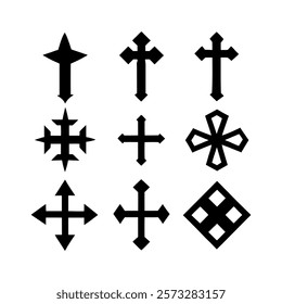 Collection of Various Christian Cross Designs