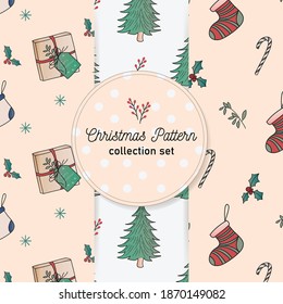 Collection of various Christmas ornament patterns 