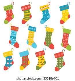Collection of various Christmas stockings