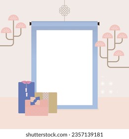 A collection of various Chuseok background.