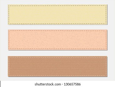 Collection of various Color note papers, ready for your message. Vector illustration.