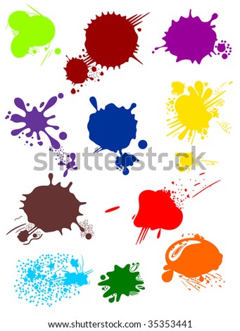 Image, Stock Photo blob Smeared Daub Patch