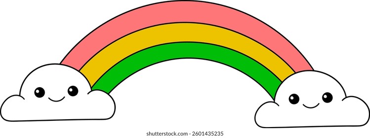 A collection of various colorful flowers, leaves, and acorns illustrated in a playful cartoon style with bright colors and bold outlines