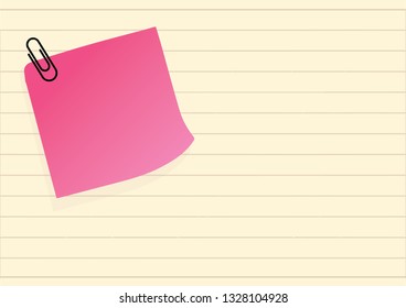Collection of various colorful sheets of note papers or sticker note vector illustration. empty space for your creative idea text and message