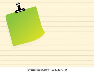 Collection of various colorful sheets of note papers or sticker note vector illustration. empty space for your creative idea text and message
