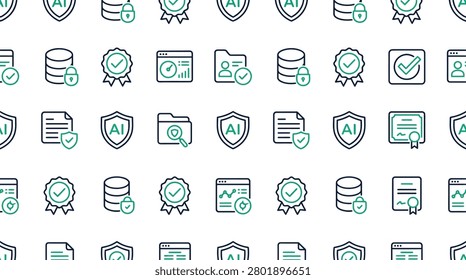 Collection of various cybersecurity and technology icons