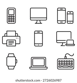 Collection of various electronic devices