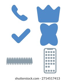 Uma coleção de vários designs gráficos do Illustrator