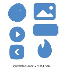 Una colección de varios Diseños gráficos de Illustrator