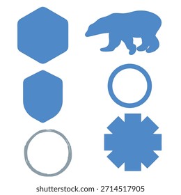 Una colección de varios Diseños gráficos de Illustrator