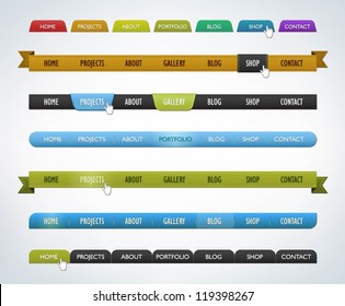 Collection Of Various Navigation Bar Templates
