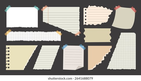 Collection Of Various Note Papers