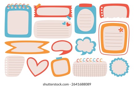 Collection Of Various Note Papers