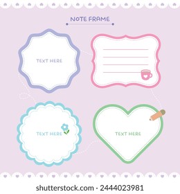 A collection of various notepad diary decorating stickers