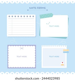 A collection of various notepad diary decorating stickers