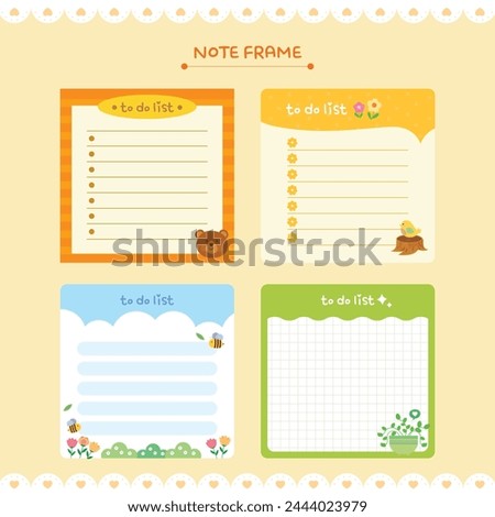 A collection of various notepad diary decorating stickers