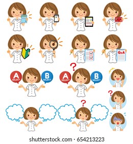 Collection of various nurse.