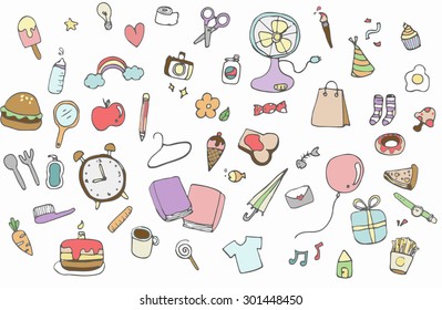 Collection of various object