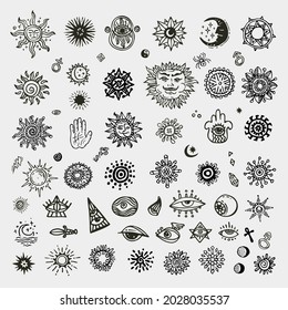 Collection of various occult symbols