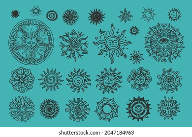 Collection of various occult symbols