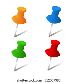 Collection of various push pin