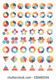 Collection of various simple diagrams ready for modifications