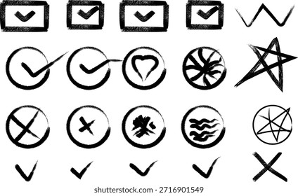 Collection of various symbols and marks