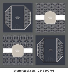 Collection of various traditional Korean patterns and frames.