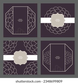 Collection of various traditional Korean patterns and frames.