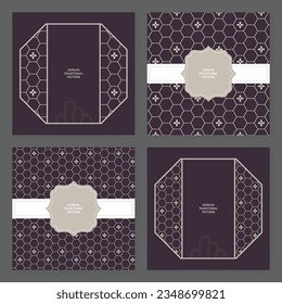 Collection of various traditional Korean patterns and frames.