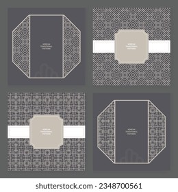 Collection of various traditional Korean patterns and frames.