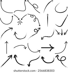 a collection of various types of easy-to-use arrow vectors