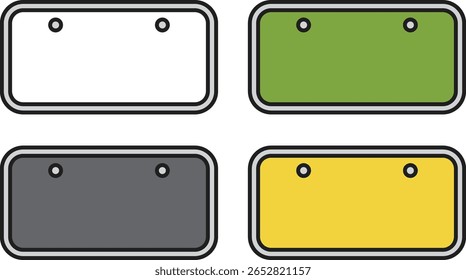 Uma coleção de vários tipos de ilustrações de placa de licença. Esperamos que o considere útil.