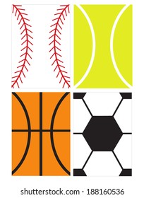 A collection of various vector sport backgrounds