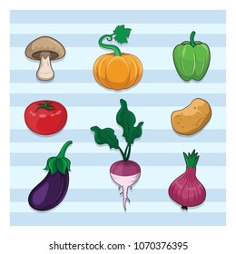Collection of various vegetables